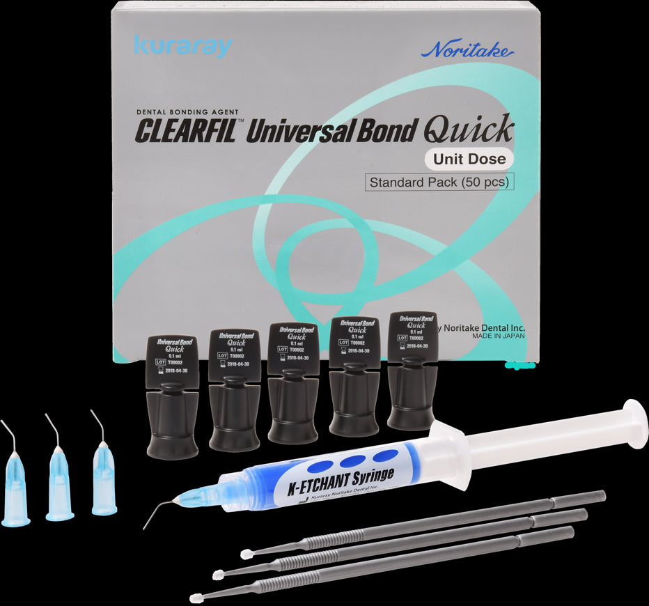 Kuraray America 3577EU Clearfil Universal Bond Quick Adhesive Unit Dose 50/Pk Kuraray America 3577EU Clearfil Universal Bond Quick Adhesive Unit Dose 50/Pk